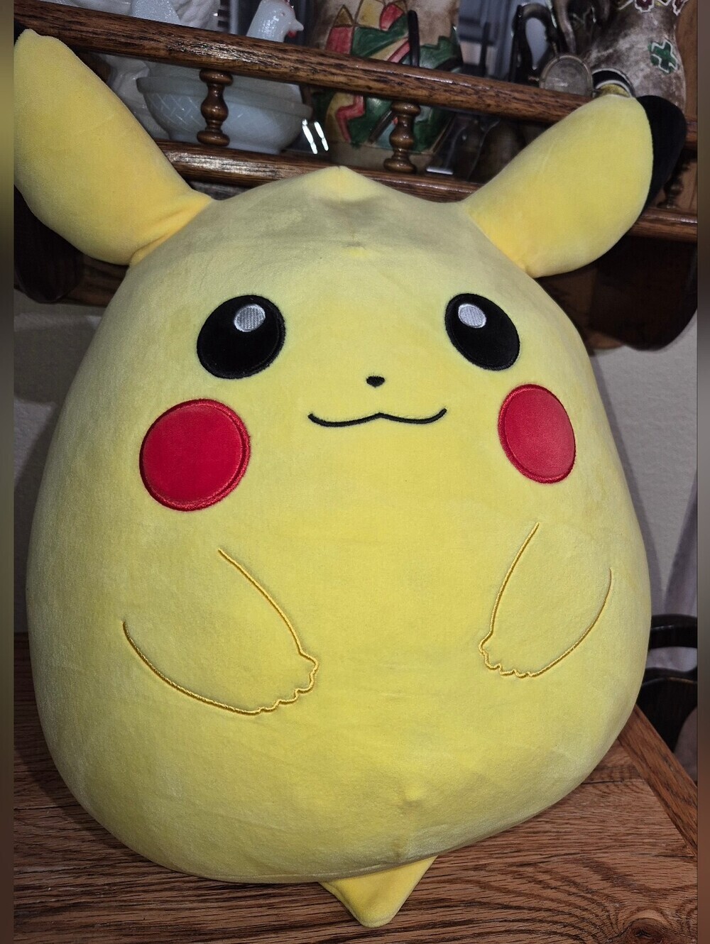Pokémon Pikachu Squishmallow Plush Toy, Large Size Approx 17" Tall, 14" Wide